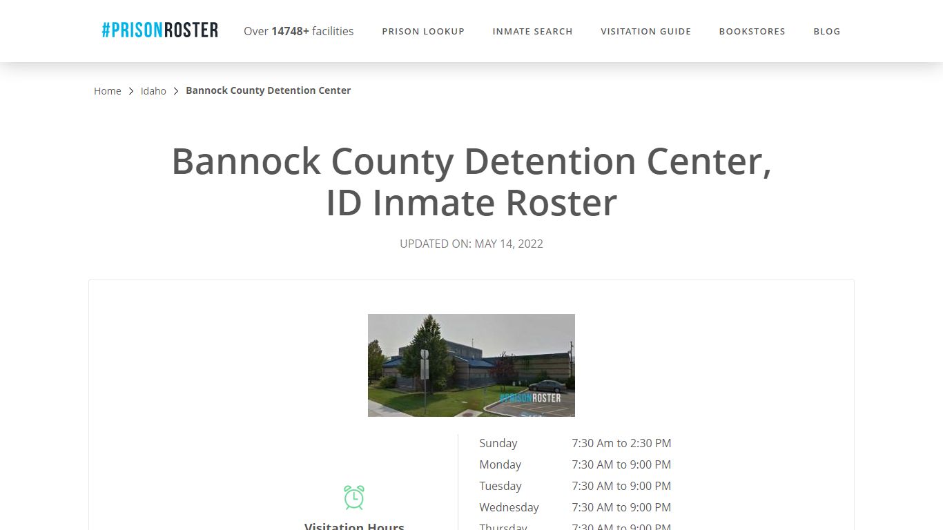 Bannock County Detention Center, ID Inmate Roster